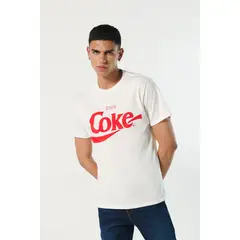 KOAJ - Camiseta para hombre cuello redondo crema clara cuenta co HOMBRE