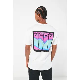 KOAJ - Camiseta manga corta unicolor con estampado en frente y e HOMBRE