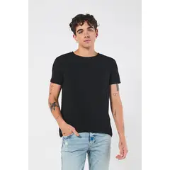 KOAJ - Camiseta polo unicolor con manga corta y botones en fr Hombre