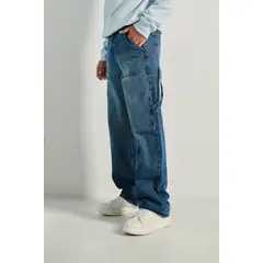 KOAJ - Pantalón Jean Carpintero para hombre, bota ancha, tiro me HOMBRE