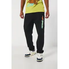 KOAJ - Pantalón jogger negro con diseño de Scooby-Doo y bota rec HOMBRE