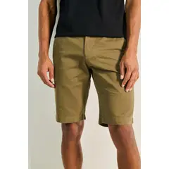 KOAJ - Bermuda unicolor en dril para hombre, confeccionada en Hombre