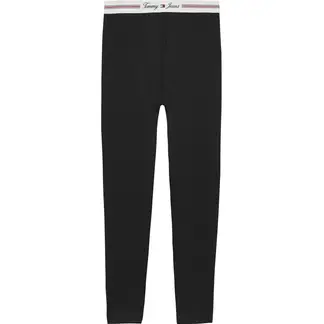 TOMMY HILFIGER - Leggings negro con logo en la cintura Tommy Jeans