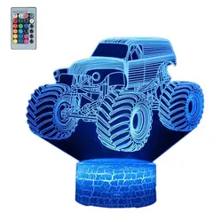 SHEN HUANG - Lámpara De Noche 3d Led Carro Regalo Holograma