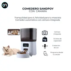 GENERICO - Alimentador comedero inteligente perros y gatos Cámara 1080p