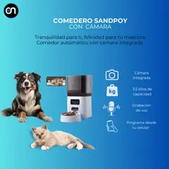 GENERICO - Dispensador comedero mascotas con cámara 1080p