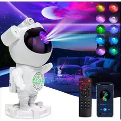 GENERICO - Astronauta proyector de Luz nocturna galaxia con sonidos relajantes