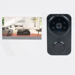 GENERICO - CAMARA DE SEGURIDAD PARA PUERTAS CON TIMBRE Y CONEXION WIFI