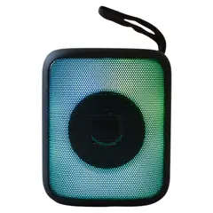 GENERICO - Parlante Portatil Con Luz Led Y Soporte Para Celular