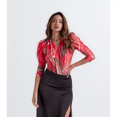 DEREK - Body Para Mujer Manga 34 Con Hombreras Ariadne