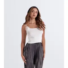 DEREK - Blusa Unicolor De Tiras