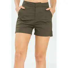 RAGGED - Short asimetrico Verde militar Ragged.