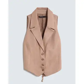 SEVEN SEVEN - Chaleco Para Mujer Color Camel Marca #28250121