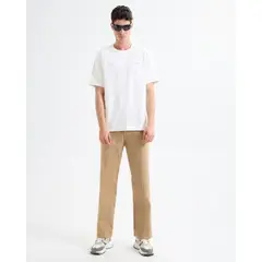 SEVEN SEVEN - Pantalón Chino Con Cortes Para Hombre Camel