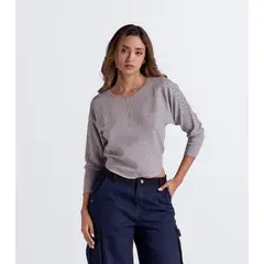 DEREK - Buzo Cuello Redondo Unicolor