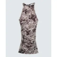 SEVEN SEVEN - Vestido Para Mujer Manga Sisa Color Cafe Oscuro Marca #28171336