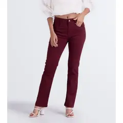 DEREK - Jean Para Mujer Bota Recta Unicolor