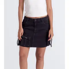 UNSER - Falda Corta Tipo Cargo Con Proceso Y Bolsillos