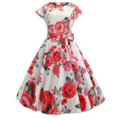 YURELKSHOP - VESTIDO CASUAL CORTO ESTAMPADO
