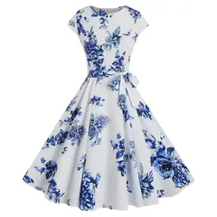 YURELKSHOP - VESTIDO VINTAGE CASUAL CORTO DAMA