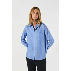 KOAJ - BLUSA CAMISERA OVERSIZE MANGA LARGA MUJER