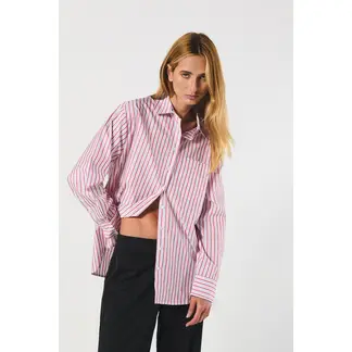 KOAJ - BLUSA CAMISERA OVERSIZE MANGA LARGA Mujer