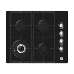 GENERAL ELECTRIC - Estufa GE 60 cm 4 Puestos Gas Natural CGG6025V1 Negro