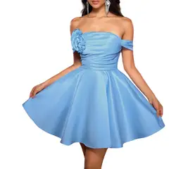 YURELKSHOP - VESTIDO CORTO DE FIESTA GRADO MATRIMONIO GALA