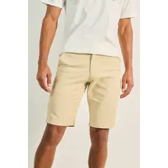 KOAJ - Bermuda unicolor en dril para hombre, confeccionada en te HOMBRE