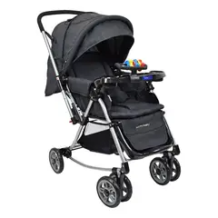 HAPPY BABY - Coche Bebe Mecedora Logan Negro