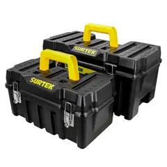 SURTEK - Juego De 2 Cajas De Herramientas Plásticas 17" Y 21"