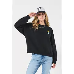 KOAJ - Buzo cuello con estampada en frente de Los Simpson para m MUJER