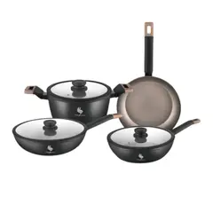 SCHAFFHAUSEN - Batería Ollas En Mármol Revestimiento Tokio 7pcz