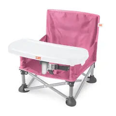 BRIGHT STARTS - Asiento Bebe Elevador Portátil Rosa 17199
