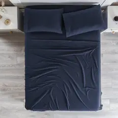 VIANNEY - Sábanas Camiseta Azul King Size