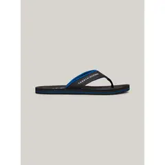 TOMMY HILFIGER - Sandalias negro con logo en tiras