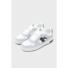 CALVIN KLEIN - Tenis blanco basket de ante