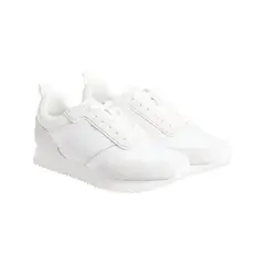 CALVIN KLEIN - Tenis blanco low top lace up