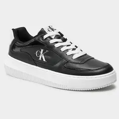 CALVIN KLEIN - Tenis multicolor chunky cupsole de cuero