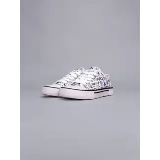 CALVIN KLEIN - Tenis Blanco Niña Con Monograma