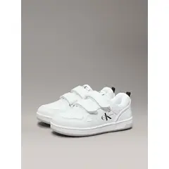 CALVIN KLEIN - Tenis Blanco Niña Con Doble Velcro