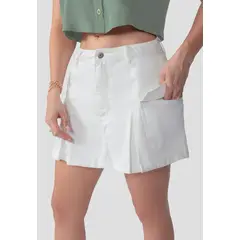 ATYPICAL - Falda Short Mujer Crudo 106563