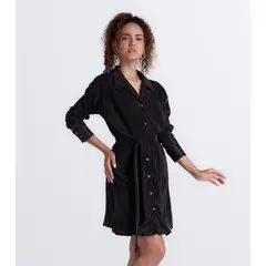 DEREK - Vestido Para Mujer Manga Larga Unicolor