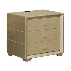 ELITE LIVING - NOCHERO REGINA USB CHAMPAÑA