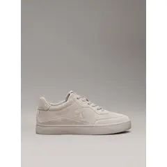 CALVIN KLEIN - Tenis beige classic iconic de ante