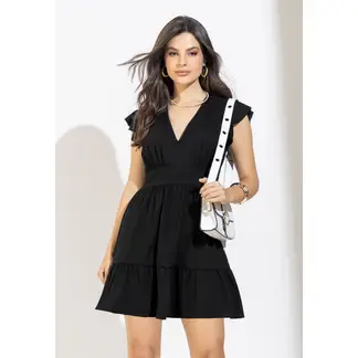 MARKETING PERSONAL - Vestido Corto Mujer Negro Mp 106435