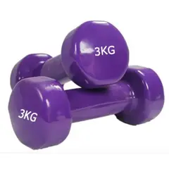 GENERICO - Mancuerna 3KG Hierro Cubierta Vinilo Unidad