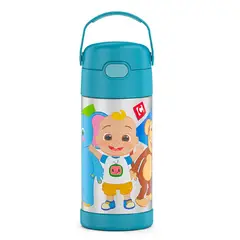 THERMOS - Termo Pitillo Infantil Acero Inoxidable Cocomelon 12 Onz