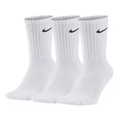 NIKE - Medias Everyday Cush Crew 3Pr-Blanco