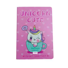 WEIBO - Cuaderno Agenda Escolar Diseño Unicornio Kawaii